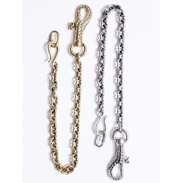 PEANUTS&CO. ピーナッツカンパニー PEANUTS WALLET CHAIN plane ( brass ) ピーナッツ ウォレットチェーン ブラス 正規品 キーホルダー キーリング 真鍮の画像