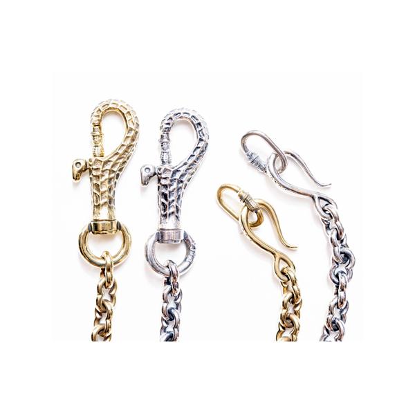PEANUTS&CO. ピーナッツカンパニー PEANUTS WALLET CHAIN plane ( brass ) ピーナッツ ウォレットチェーン ブラス 正規品 キーホルダー キーリング 真鍮の画像