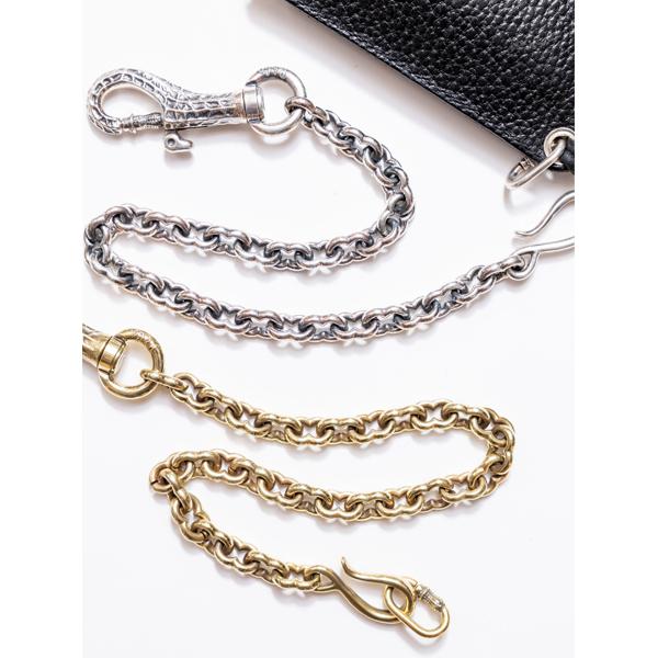 PEANUTS&CO. ピーナッツカンパニー PEANUTS WALLET CHAIN plane ( brass ) ピーナッツ ウォレットチェーン ブラス 正規品 キーホルダー キーリング 真鍮の画像