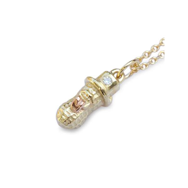PEANUTS&CO. ピーナッツカンパニー SMALL BERO PEANUTS DIAMOND (K10 GOLD) / スモール ベロ ピーナッツ ダイヤモンド (ゴールド) ペンダントの画像