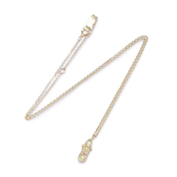 PEANUTS&CO. ピーナッツカンパニー SMALL BERO PEANUTS DIAMOND (K10 GOLD) / スモール ベロ ピーナッツ ダイヤモンド (ゴールド) ペンダントの画像