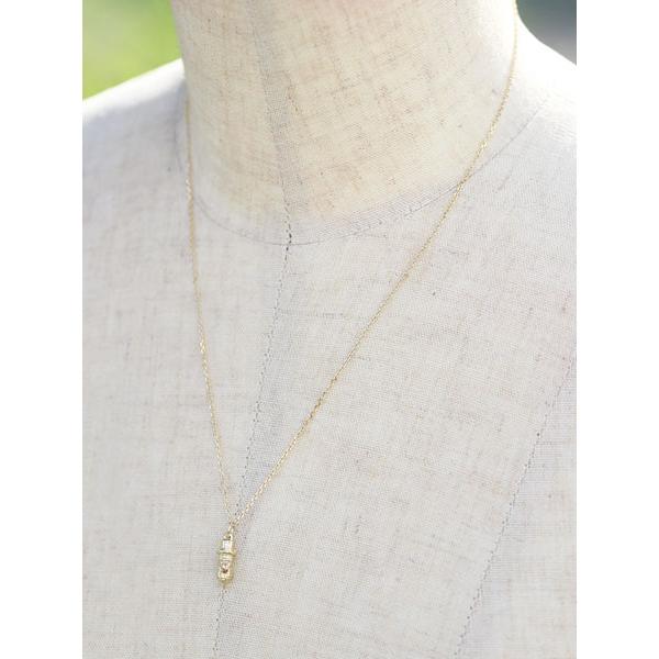 PEANUTS&CO. ピーナッツカンパニー SMALL BERO PEANUTS DIAMOND (K10 GOLD) / スモール ベロ ピーナッツ ダイヤモンド (ゴールド) ペンダントの画像