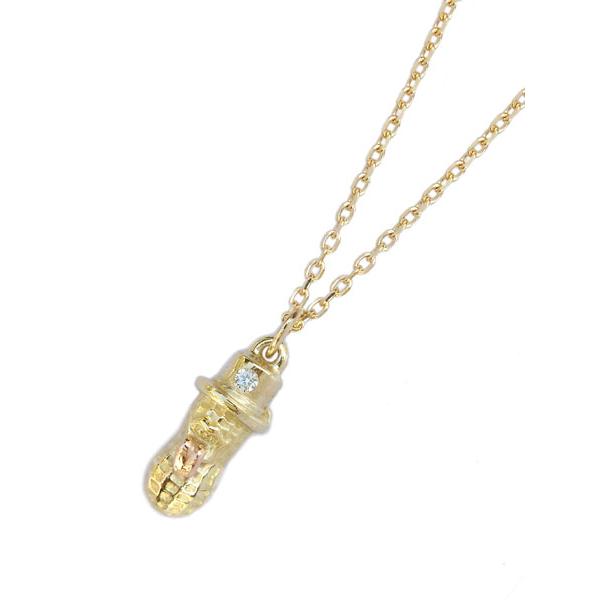 PEANUTS&CO. ピーナッツカンパニー SMALL BERO PEANUTS DIAMOND (K10 GOLD) / スモール ベロ ピーナッツ ダイヤモンド (ゴールド) ペンダントの画像