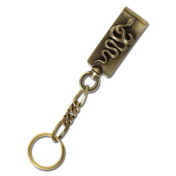 PEANUTS＆CO ピーナッツカンパニー PEANUTS&CO. SNAKE CLIP TYPE KEYCHAIN BRASS / スネーク ...