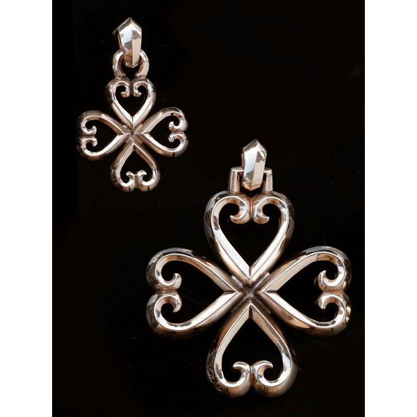 REID MFG リードMFG 4 hearts Pendant (Bronze) 4 ハート ペンダント ( ブロンズ ) 正規品 ネックレス チャーム ペア プレゼント ギフト ユニセックス メン…の画像