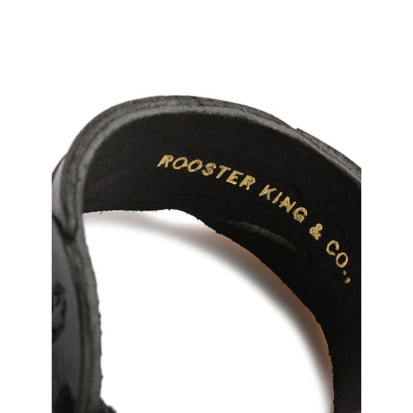 Rooster King&Co ルースターキング カービング レザー バングル Rooster King&Co ルースターキング カービング レザー バングル