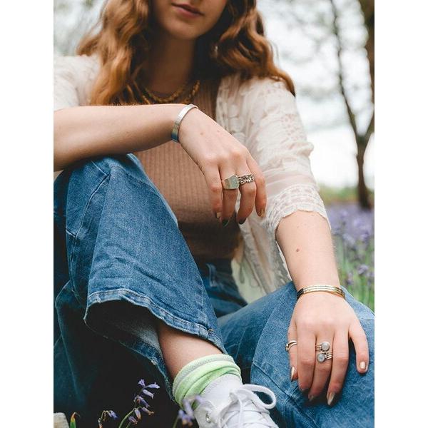 SABONA LONDON サボナ ロンドン Regency Silver Cuff Bracelet リージェンシーシルバー カフ ブレスレット 正規品 バングル 銅 カッパー メンズ レディースの画像