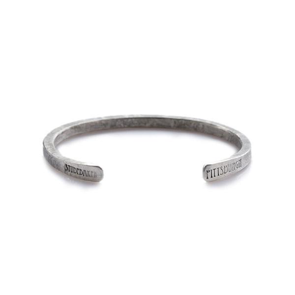 スチュードベーカーメタル STUDEBAKER METALS Classic Cuff ( Silver / Work Patina ) 正規品 ブレスレット バングル シルバー 海外ブランド シンプルの画像
