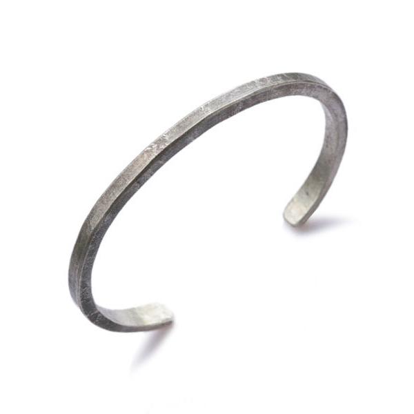 スチュードベーカーメタル STUDEBAKER METALS Classic Cuff ( Silver / Work Patina ) 正規品 ブレスレット バングル シルバー 海外ブランド シンプルの画像