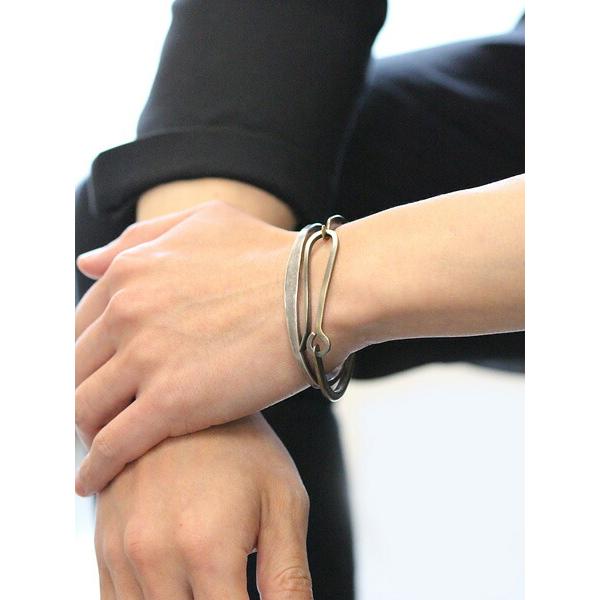 スチュードベーカーメタル STUDEBAKER METALS WORKSHOP CUFF ( Sterling Silver / WORK PATINA ) ブレスレット バングル シルバーの画像