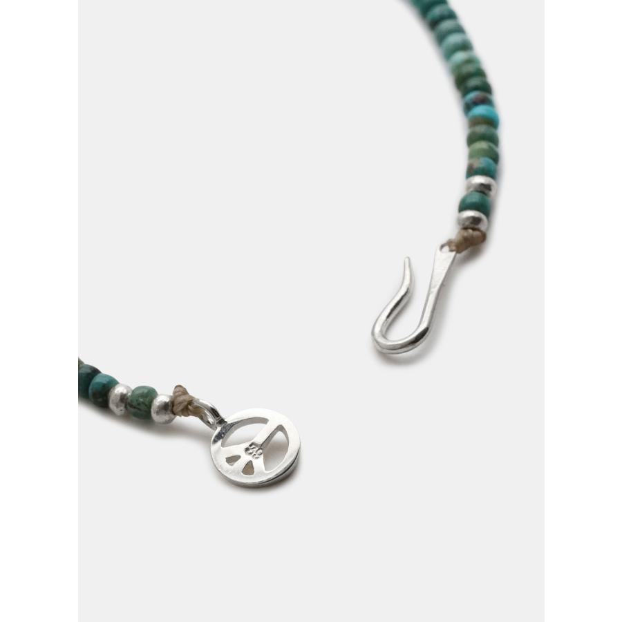 SunKu（サンク） 39 Turquoise & Silver Peace Hook Bracelet [ SK-340