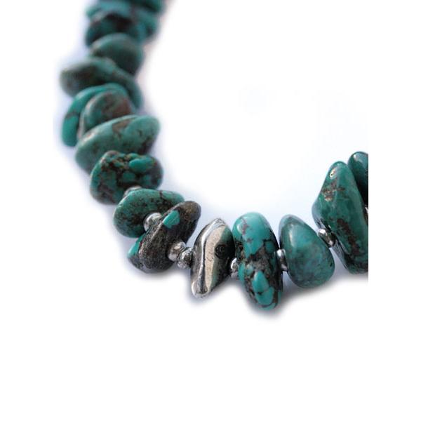 SunKu（サンク） 39 ラージ ターコイズ×シルバー ネックレス / SK-021