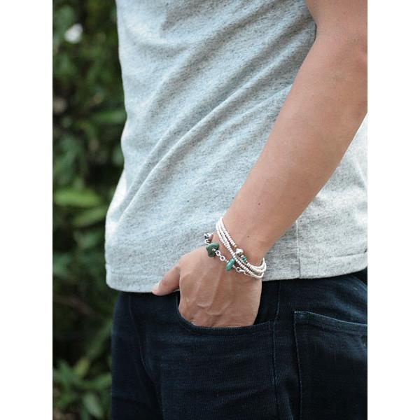 SunKu（サンク） 39 Turquoise Chain & Beads Bracelet / SK-027-TAQ