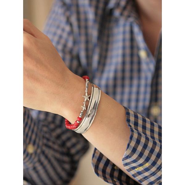 SunKu（サンク） 39 STAR BEADS BRACELET WHITE HEARTS BEADS スター