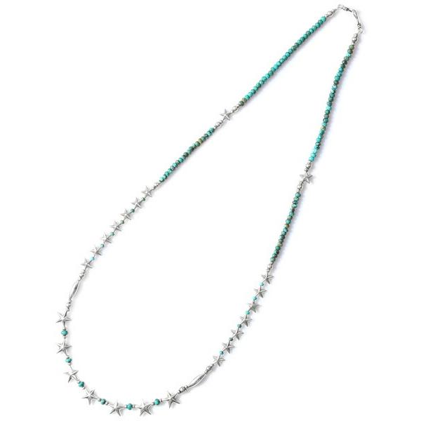 SunKu（サンク） 39 Star Beads Necklace Sv Star&Turquoise Beads