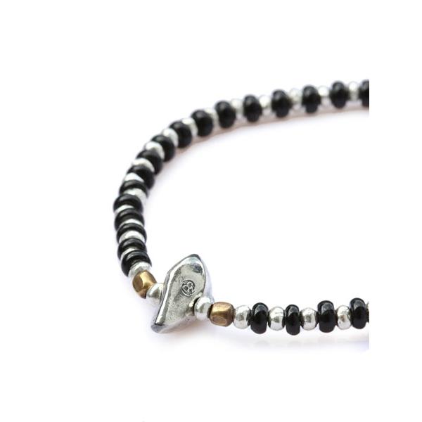 SunKu（サンク） 39 Onyx × Silver 1 Roll Bracelet オニキス