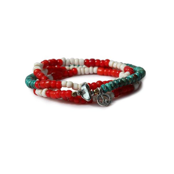 SunKu サンク 39 American Flag 4 Roll Bracelet & Necklace アメリカンフラッグ4連ブレスレット&ネックレス SK-159 正規品 アンクレット ペンダ…