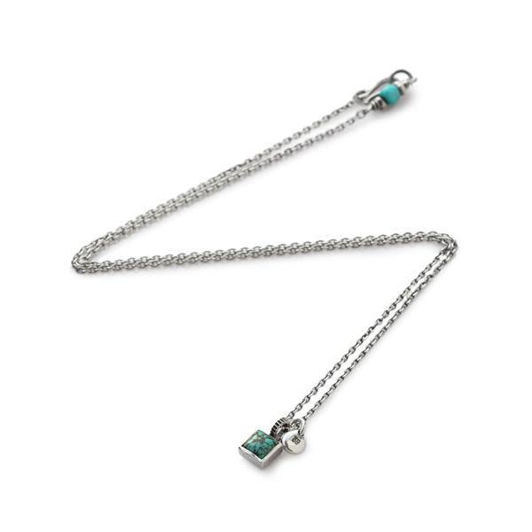 SunKu（サンク） 39 スクエア ターコイズ ネックレス / SK-182 正規品 