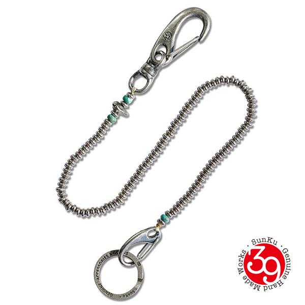 SunKu サンク 39 ウィチャード ステンレス ウォレット チェーン 正規品 SunKu（サンク） SunKu 39 WALLET STRAP SILVER PLATE SK-213-SVP