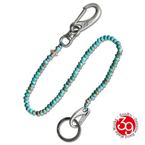 JAKS GARAGE×SUNKU ウォレットチェーン BRIXTON サンク SunKu（サンク） SunKu 39 WALLET STRAP Turquoise SK-213-TUQ