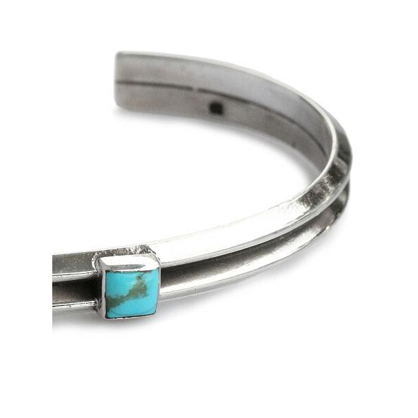 SunKu（サンク） 39 W triangle turquoise bangle / ダブル