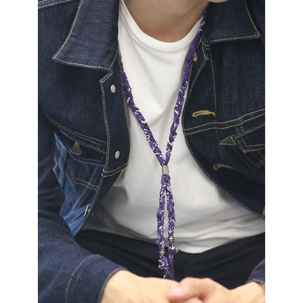 SunKu（サンク） 39 BANDANA NECKLACE / バンダナ ネックレス (PURPLE