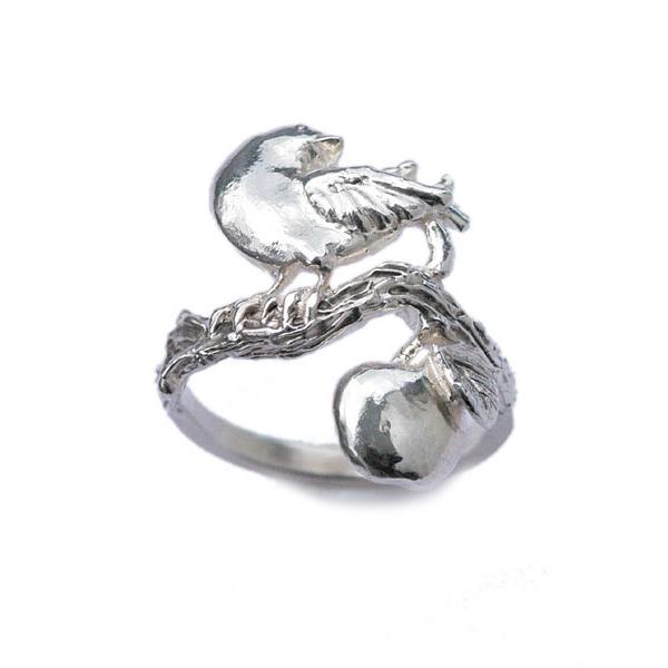 Tiny タイニー 鳥のリング ( シルバー ) 正規品 バード りんご 指輪 シルバー 童話 物語 銀 林檎 プレゼント メンズ レディース 人気 ブランド おしゃれ |  | 02