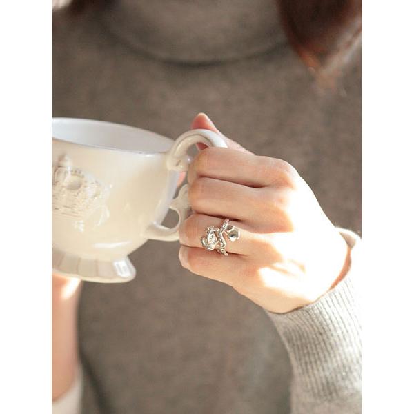 Tiny タイニー 鳥のリング ( シルバー ) 正規品 バード りんご 指輪 シルバー 童話 物語 銀 林檎 プレゼント メンズ レディース 人気 ブランド おしゃれ |  | 03