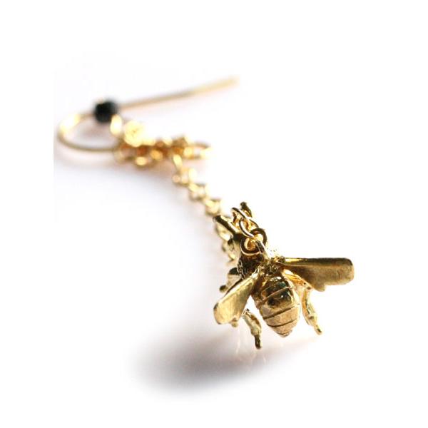 Tiny タイニー ミツバチピアス 正規品 ハチ 蜜蜂 イヤリング ゴールド