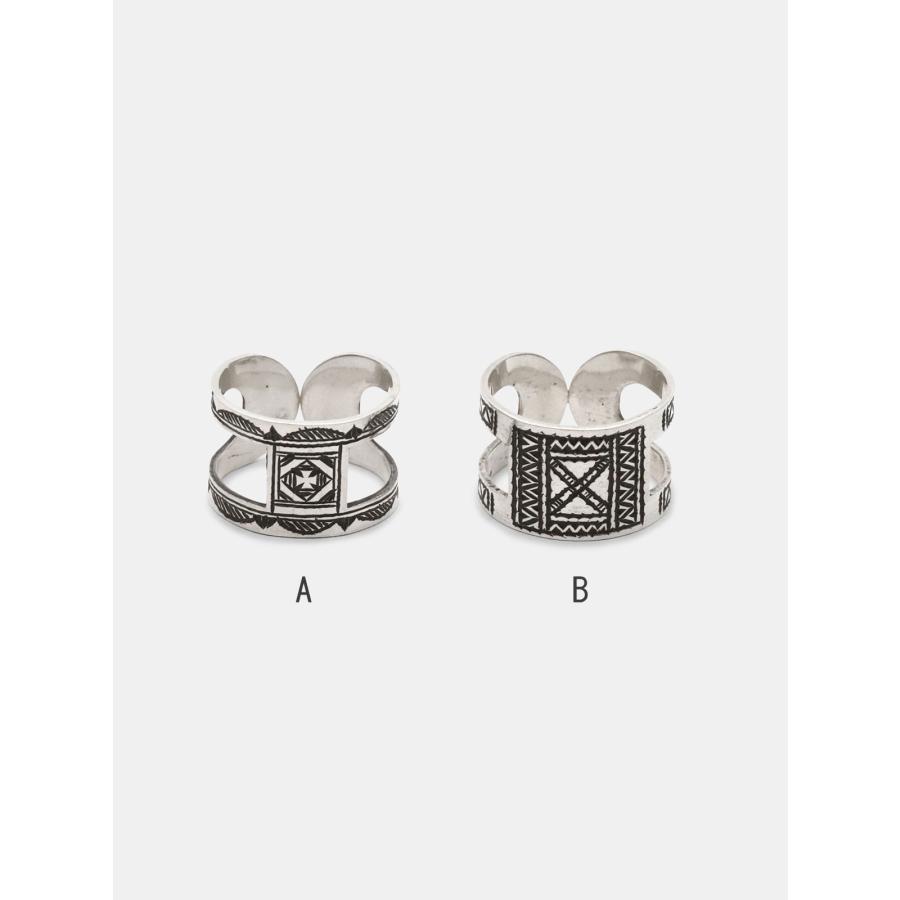 【即発送】トゥアレグシルバーリング Touareg Silver JEWELRY TOUAREG SILVER JEWELRY トゥアレグ シルバー ジュエリー フロント