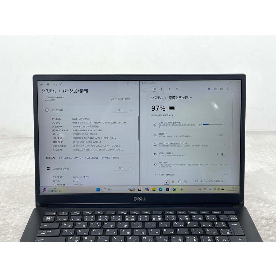 Vostro デル DELL 5391 13.3型 i5-10210U/8GB/256GB SSD/Windows11/WPS