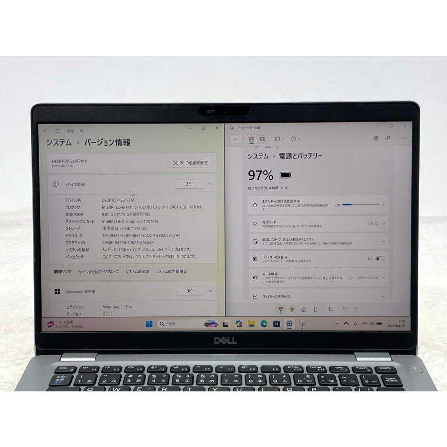 Latitude（Dell） DELL Latitude 5310 13.3型 Core i5-10210U/8GB