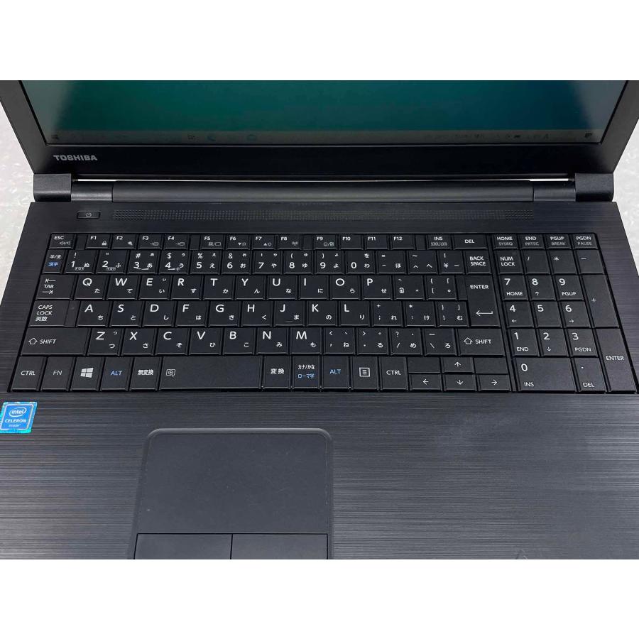 中古ノートパソコン 東芝 Cel-3865U 500GB HDD SSDアップ可 15.6型 Webカメラオプション テンキー付き Toshiba Dynabook B25/31EB ノートPC 訳あり｜itsjapan-store｜03