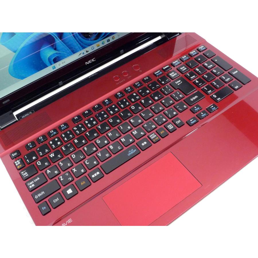 ノートパソコン Windows11 中古 NEC Lavie NS350/G 第7世代 i3-7100U 4GBメモリ 500GB HDD SSDアップ可 15.6型 フルHD Webカメラ テンキー付き ノートPC｜itsjapan-store｜04