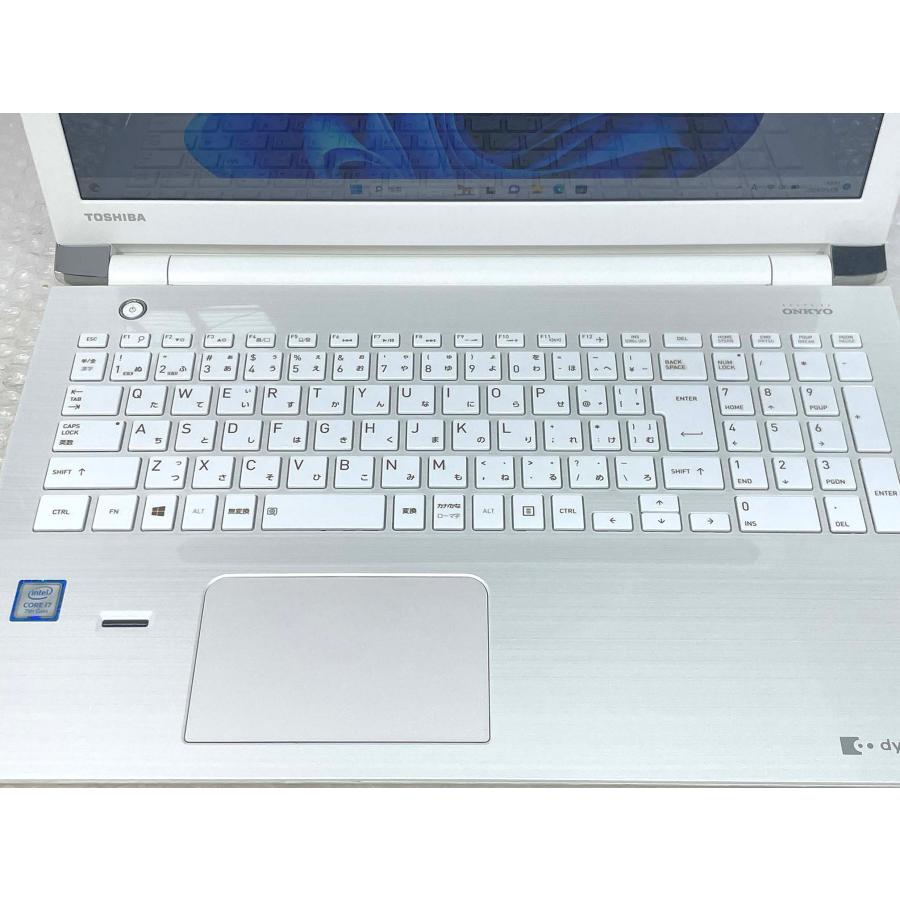 ノートパソコン Windows11 中古 東芝 Toshiba Dynabook T75/EW i7-7500U 8GBメモリ 新品256GB SSD 容量アップ可 15.6型 フルHD Webカメラ テンキー付き ノートPC｜itsjapan-store｜03