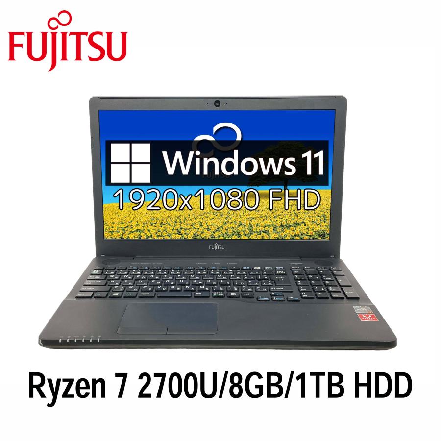 Fujitsu LIFEBOOK AH76/D1ノートPC LIFEBOOK AH 富士通 AH76/D1 15.6型フルHD Ryzen 7 2700U/8GB/1TB HDD