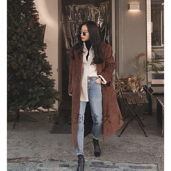 大放出セール テーラードカラー コーデュロイコート 冬 レディース 秋 カジュアル 女性 ファッション 50代 40代 30代 代 秋冬 冬 秋 カジュアル 女性 ファッション 50代 40代 30代 代 ダブルブレスト レトロ 秋冬 ロング丈 コート アウター