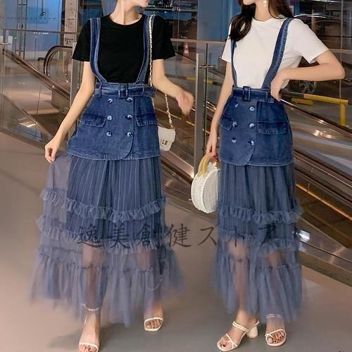 特注モデル サロペットスカート デニム コーデ 代 30代 40代 50代 サロペット スカート レディース ファッション 女性 カジュアル 夏服 秋 春 ジャンスカ オンラインストア日本 Www Superavila Com