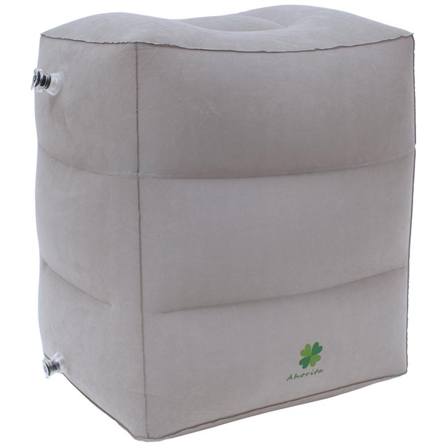 フットレスト エアー オットマン 足置き 3段階の高さ調節 飛行機 車 オフィス エコノミー症候群対策 旅行用便利グッズ 汚れ防止カバー 収 Www Nlqp Com