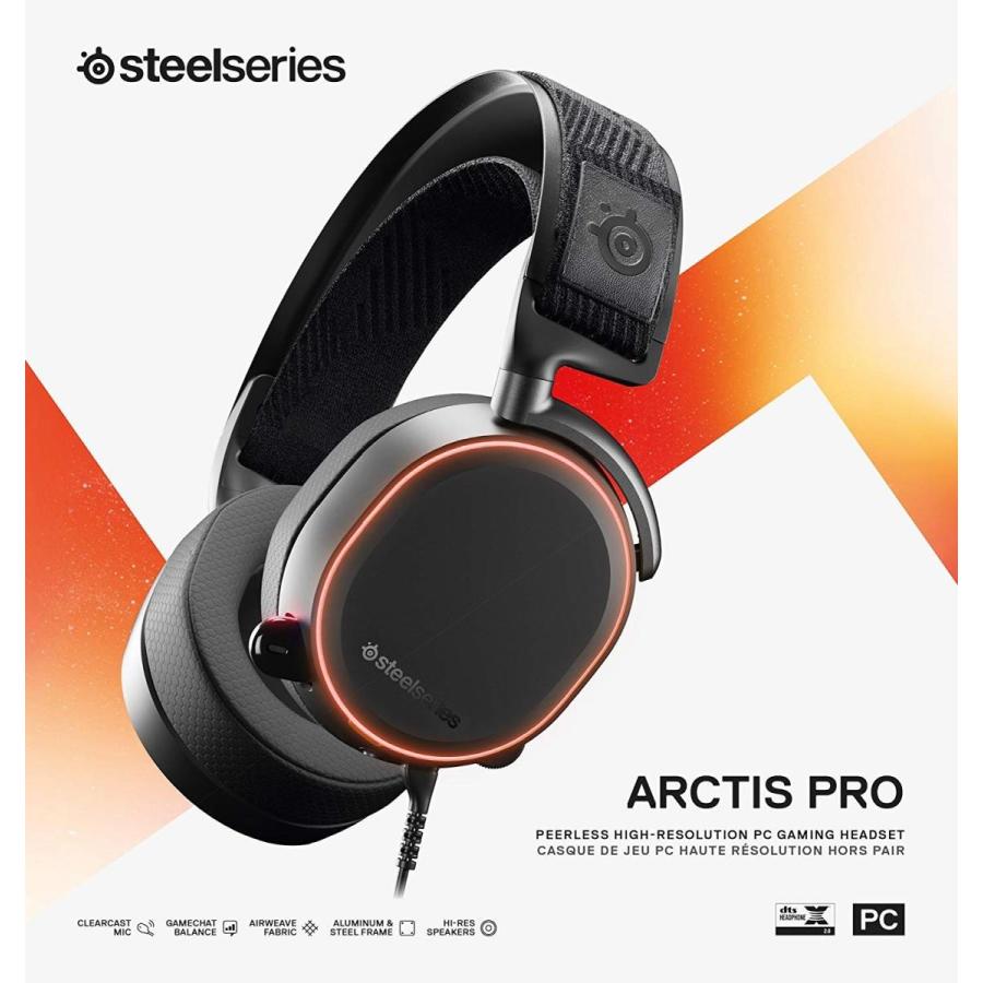 国内正規品密閉型 ゲーミングヘッドセット SteelSeries Arctis Pro 