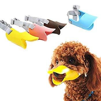 予約中 Ansimite ペット用マスク アヒル口の形マスク 犬用無駄吠え 拾い食い 噛みつき 中 小型犬 口輪 しつけ 家具破壊防止 キズ舐め止め