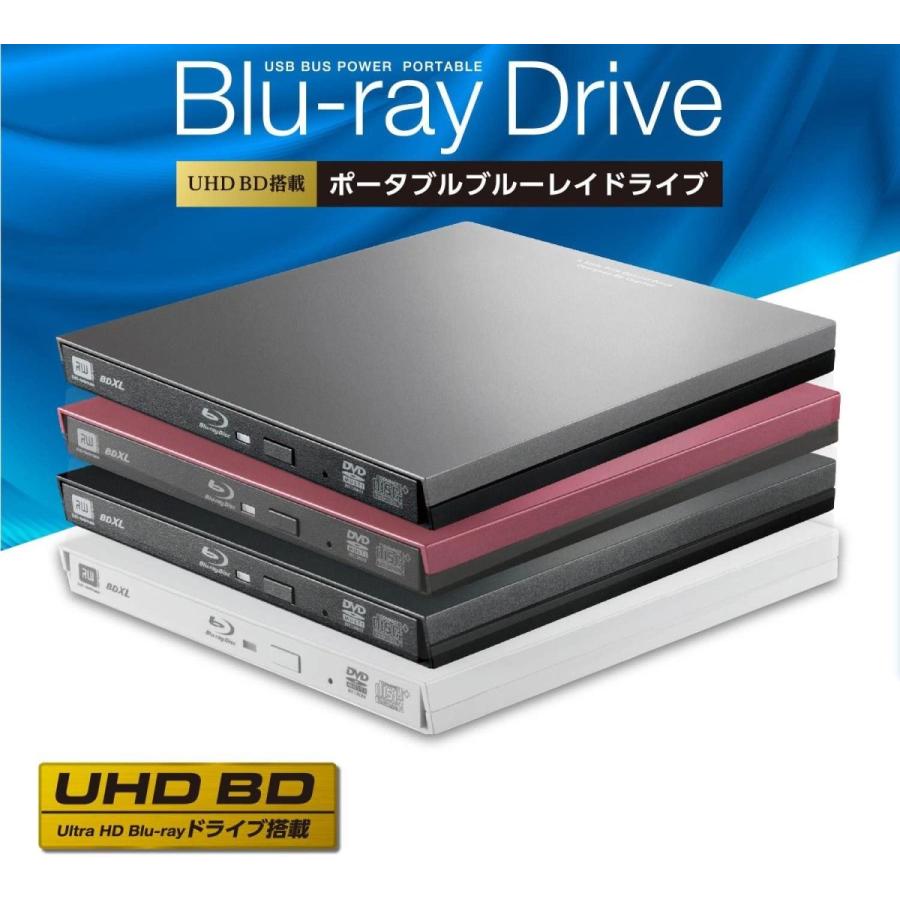 ロジテック ブルーレイドライブ 外付け Blu-ray UHDBD USB3.0対応 再生 編集 書込ソフト付 ブラック LBD-PVA6U  20200324183701-00644 いつでも家電専門店 通販 