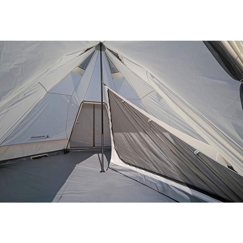 お買い得！ キャプテンスタッグ(CAPTAIN STAG) テント ワンポールテント DXオクタゴン 400UV サイズ400×400×H250cm U 【ZYX7213520101】(25547円)