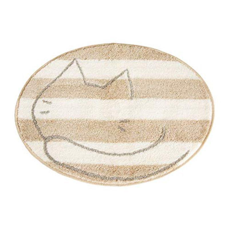 オカ(OKA) うちねこ 洗えるラウンドマット 約52cm×67cm ホワイト (丸 円形 マルチマット) 4548622985573 zVJfPbs268, カーペット、ラグ、マット - convivialmc.com オカ(OKA) うちねこ 洗えるラウンドマット 約52cm×67cm ホワイト (丸 円形 マルチマット) 4548622985573 zVJfPbs268, カーペット、ラグ、マット - convivialmc.com
