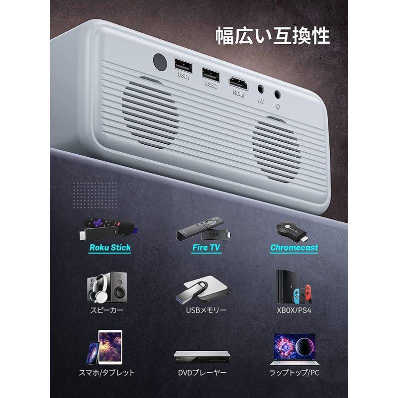 CLOKOWE プロジェクター 小型 5G WiFi 8500lm ネイティブ1080P100 CLOKOWE プロジェクター 小型 5G WiFi 8500lm ネイティブ1080P100