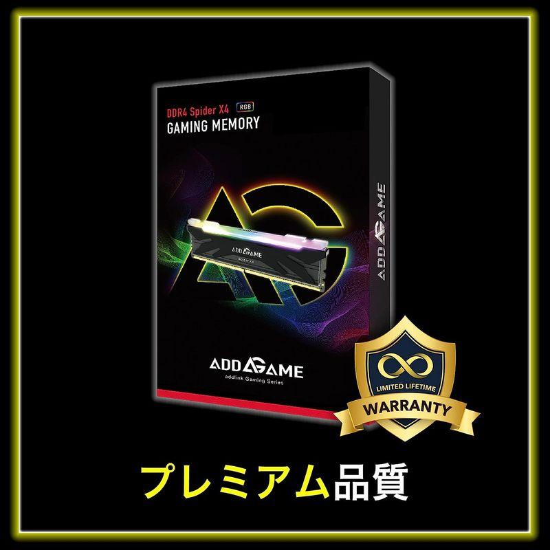 日本addlink AddGame Spider X4 RGB デスクトップ PC用メモリ DDR4