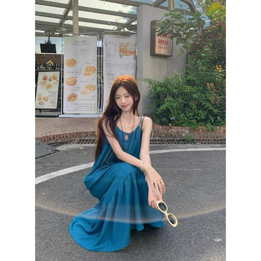 リゾートワンピース ロング マキシワンピース 2点セット カギ編み