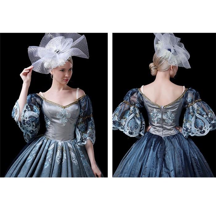 豪華な女王 ロングドレス ヴェルサイユ ヨーロッパ宮廷風 お姫様