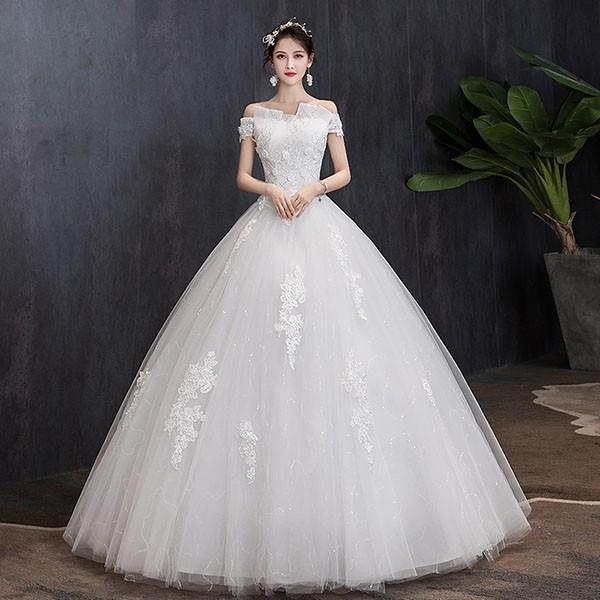 ウエディングドレス yns オフショルダー Aライン 結婚式 パニエ ウエディングドレス yns オフショルダー Aライン 結婚式 パニエ