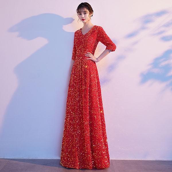 ドレス 大人 ピアノ 発表会 ロングドレス 演奏会 結婚式 母親